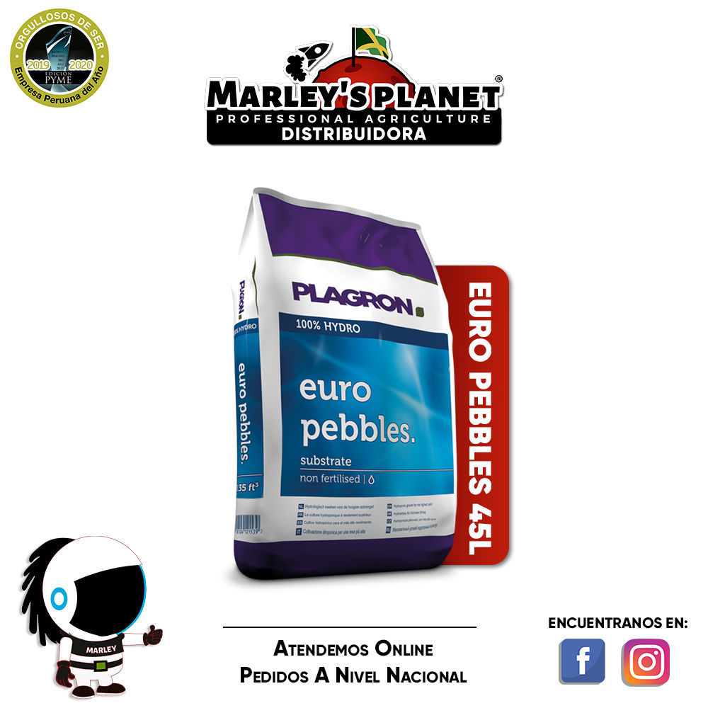 Marley S Planet Grow Shop Euro Pebbles 45L Arcilla Expandida Arlita